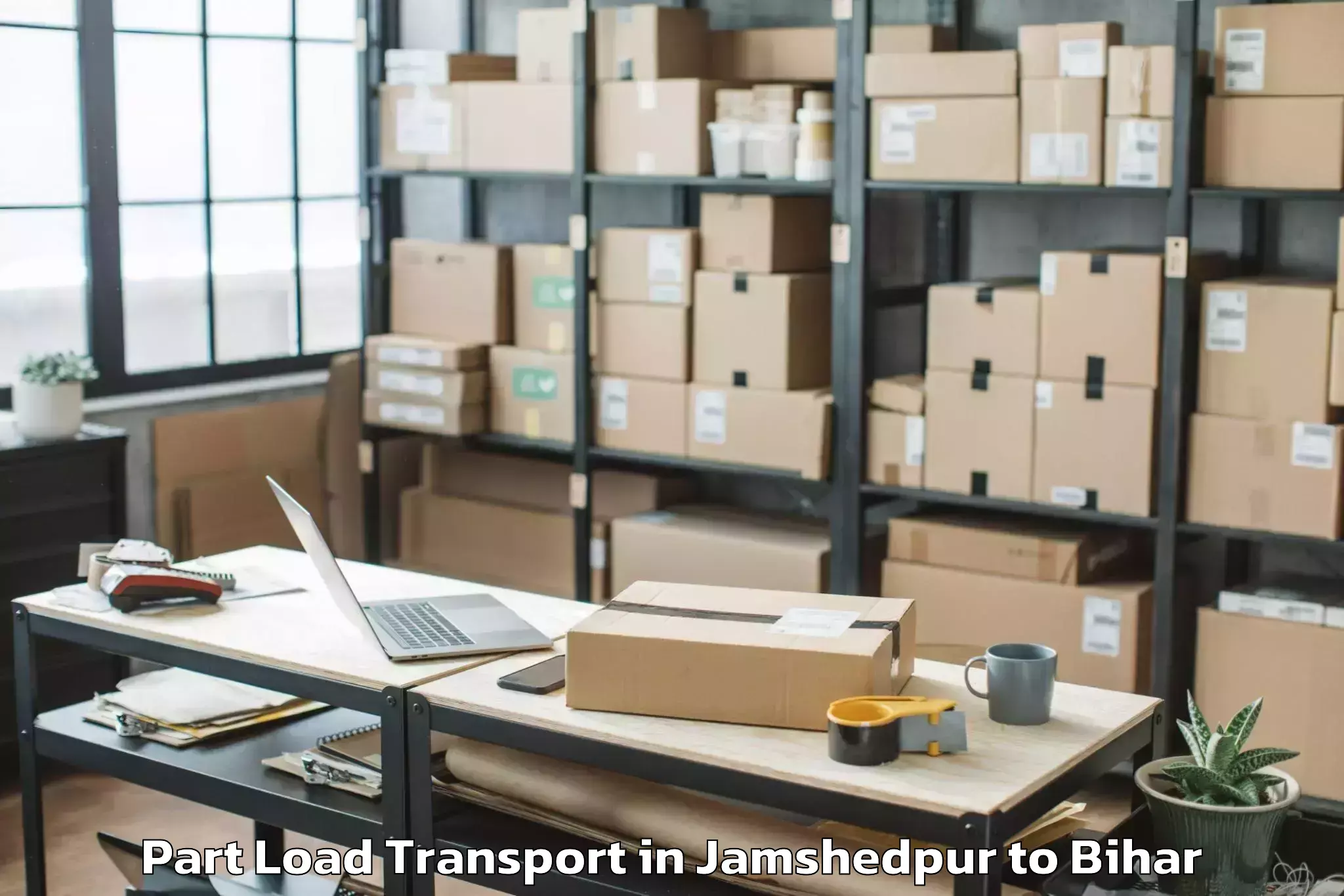 Book Jamshedpur to Darbhanga Airport Dbr Part Load Transport Online